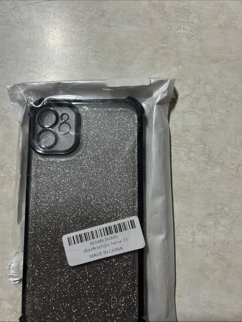 Apple Black Glitter Protective Case for iPhone